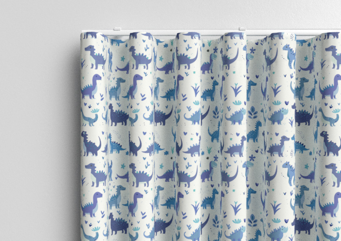 Dino Land, Blue Denim - Made to Measure Curtains - Image 13
